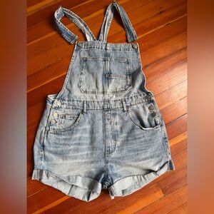 Free People Denim Overalls